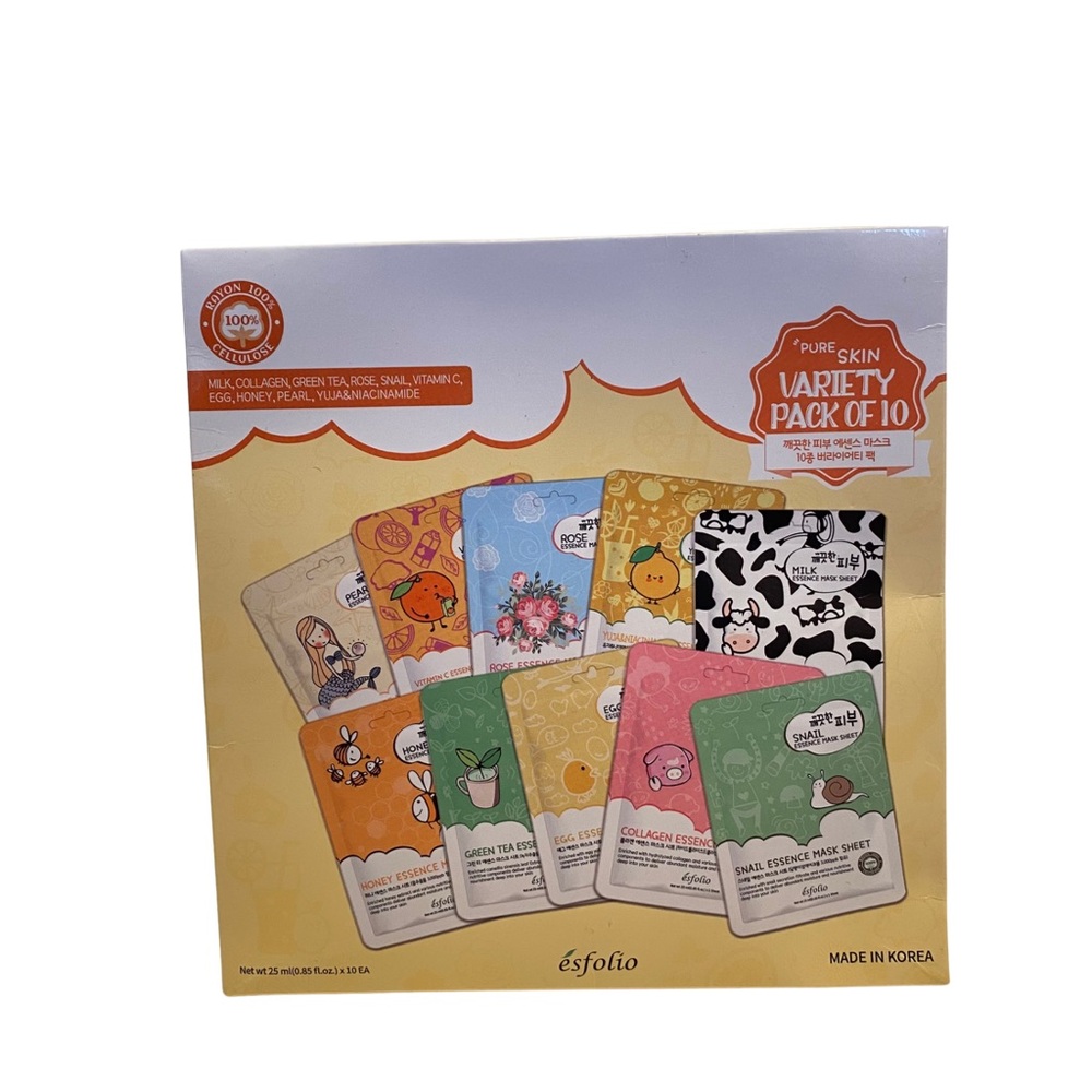 Esfolio Pure Skin Variety Pack of 10 Mask Sheet